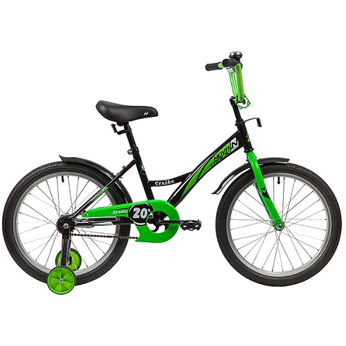 Велосипед Novatrack Strike 20" черный-зеленый