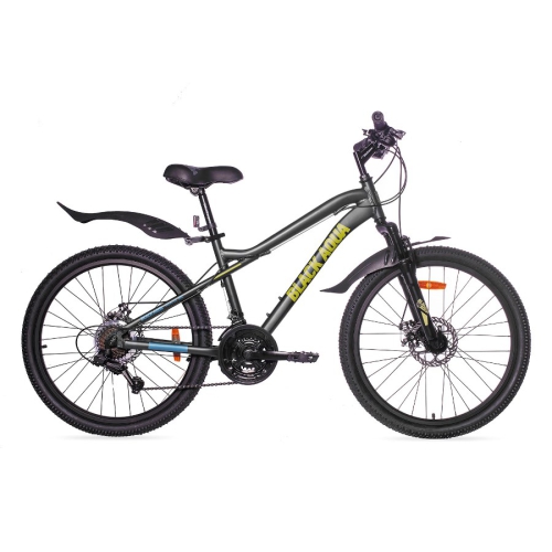 Велосипед Black Aqua Cross 2482 D 24" серый-лимонный