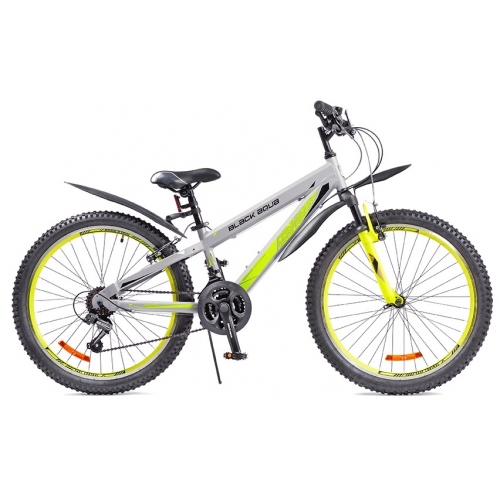 Велосипед Black Aqua Cross 2481 V 24" серый-лимонный