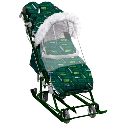 Санки-коляска Ника Детям 7-8SK зеленый