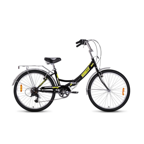 Велосипед BA Street Beat 1421 24" черный-лимонный