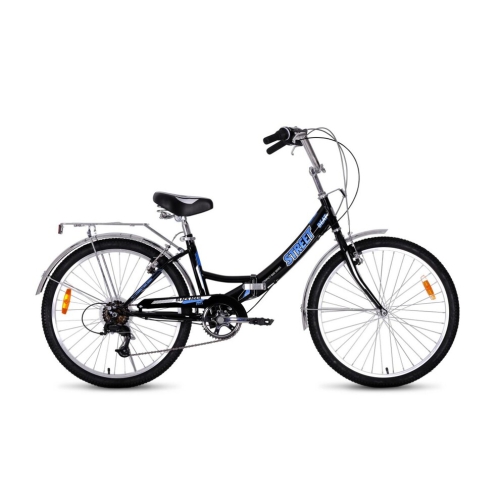 Велосипед BA Street Beat 1421 24" черный-голубой