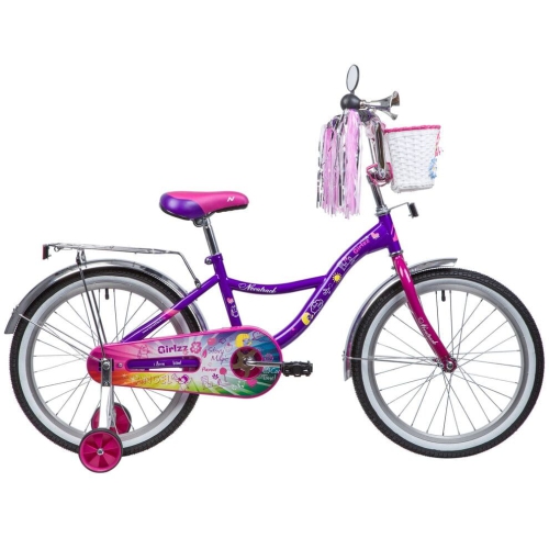 Велосипед Novatrack Little Girlz 16" фиолетовый